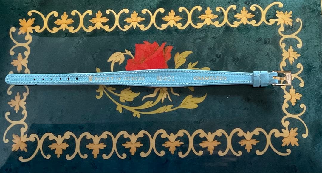 希少 美品 ロレックス カメレオン 替えベルト 純正ベルト 純正尾錠ゴールド付き