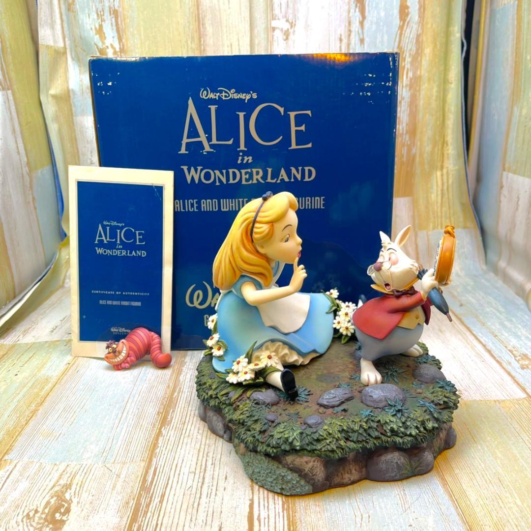 激レア★不思議の国のアリス 白うさぎ 小物入れ チェシャネコ フィギュア
