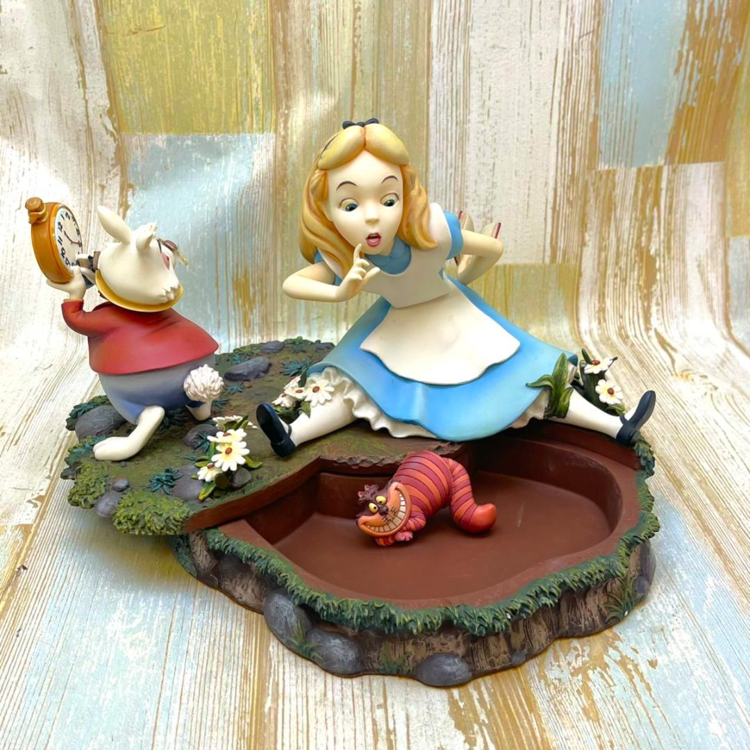 激レア★不思議の国のアリス 白うさぎ 小物入れ チェシャネコ フィギュア