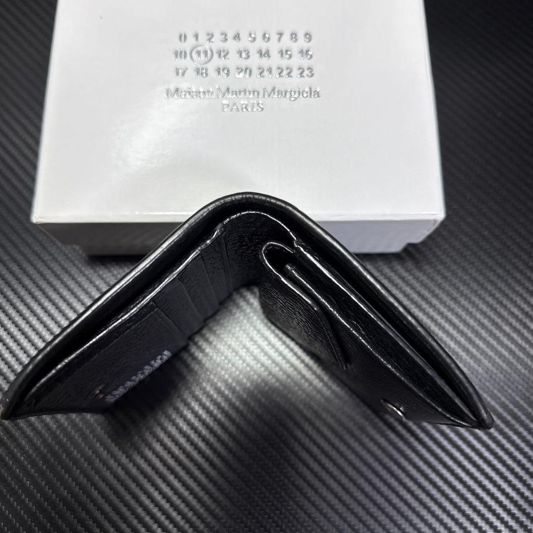 マルジェラ　二つ折り財布(黒)