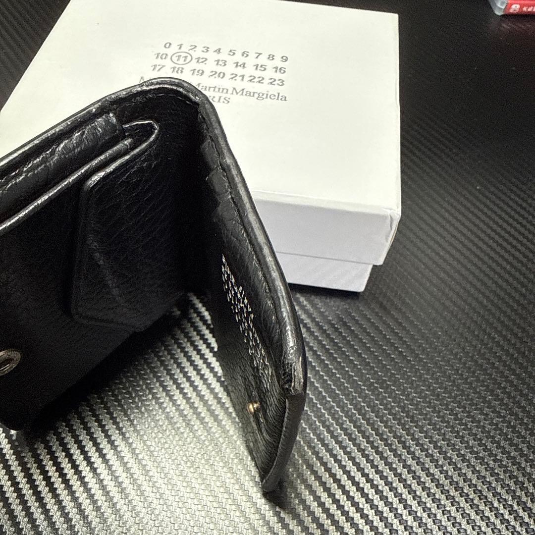 マルジェラ　二つ折り財布(黒)