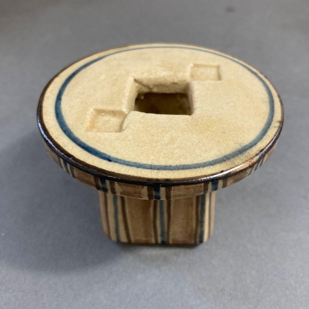 茶道具　蓋置　葆光斎書付　葵窯　加藤俊雄　造　共箱　S228FO