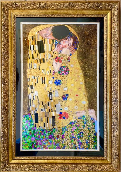 クリムト　グスタフ・クリムト　接吻 インテリア　絵画