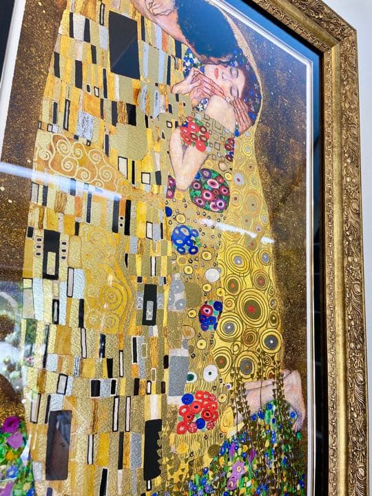 クリムト　グスタフ・クリムト　接吻 インテリア　絵画
