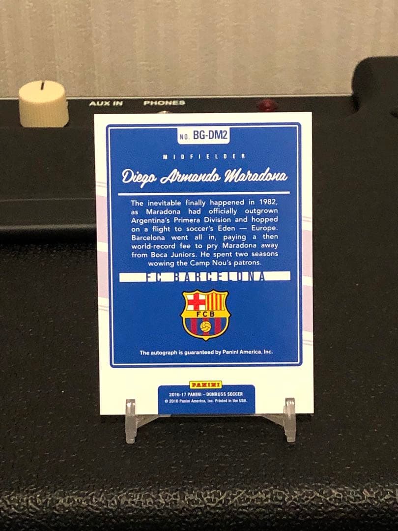 16-17 PANINI DONRUSS マラドーナ直筆サインカード