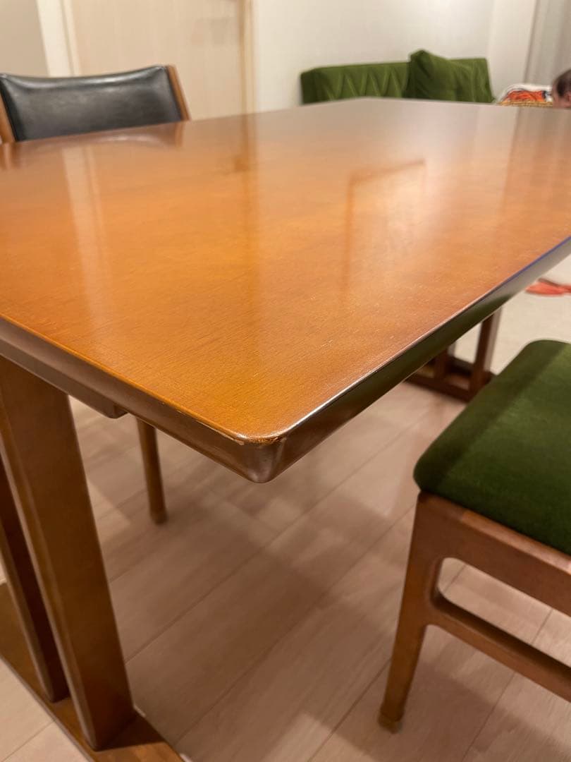 カリモク60 ｜ダイニングテーブル130 2本脚 天然木 ｜たのメル便