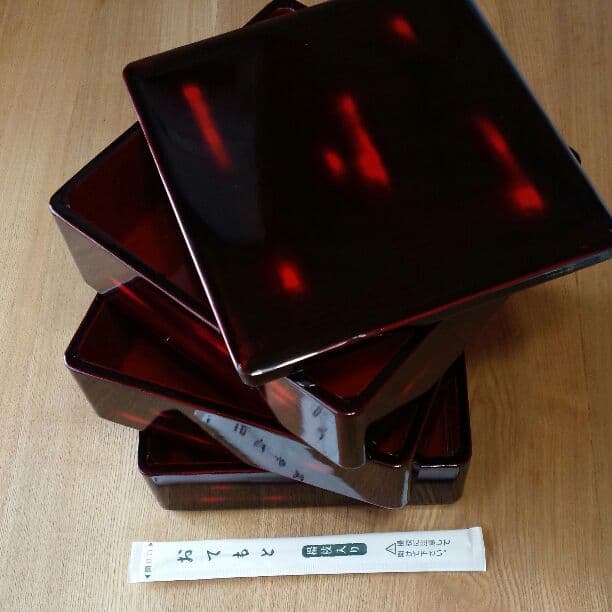 浄法寺塗り　三段重