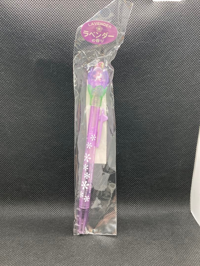 【新品未使用】ハローキティ　ボールペン　パープル　ラベンダーの香り　フラワー