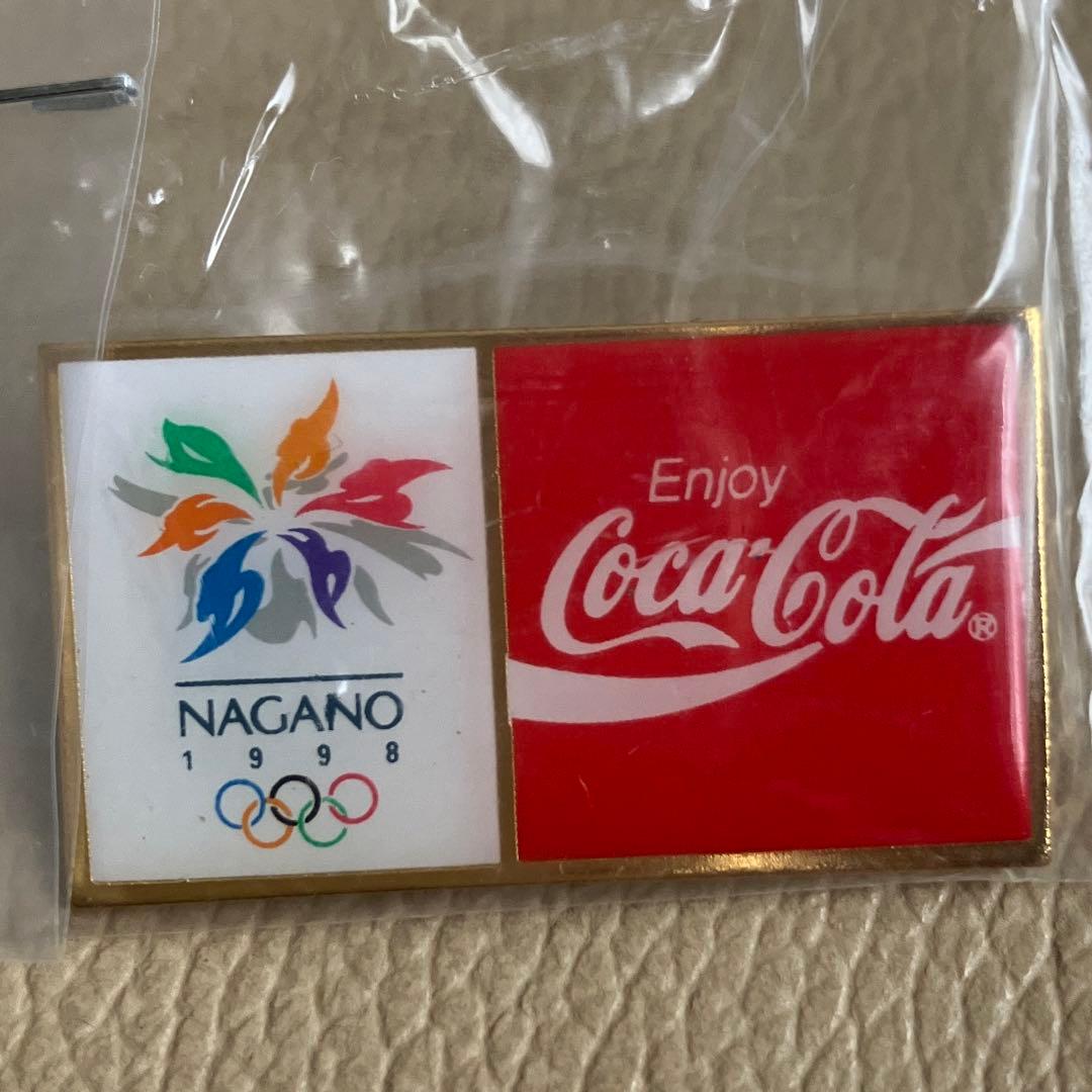 【未開封】1998年長野オリンピック冬季大会 コカコーラ ピンバッジ 5個セット