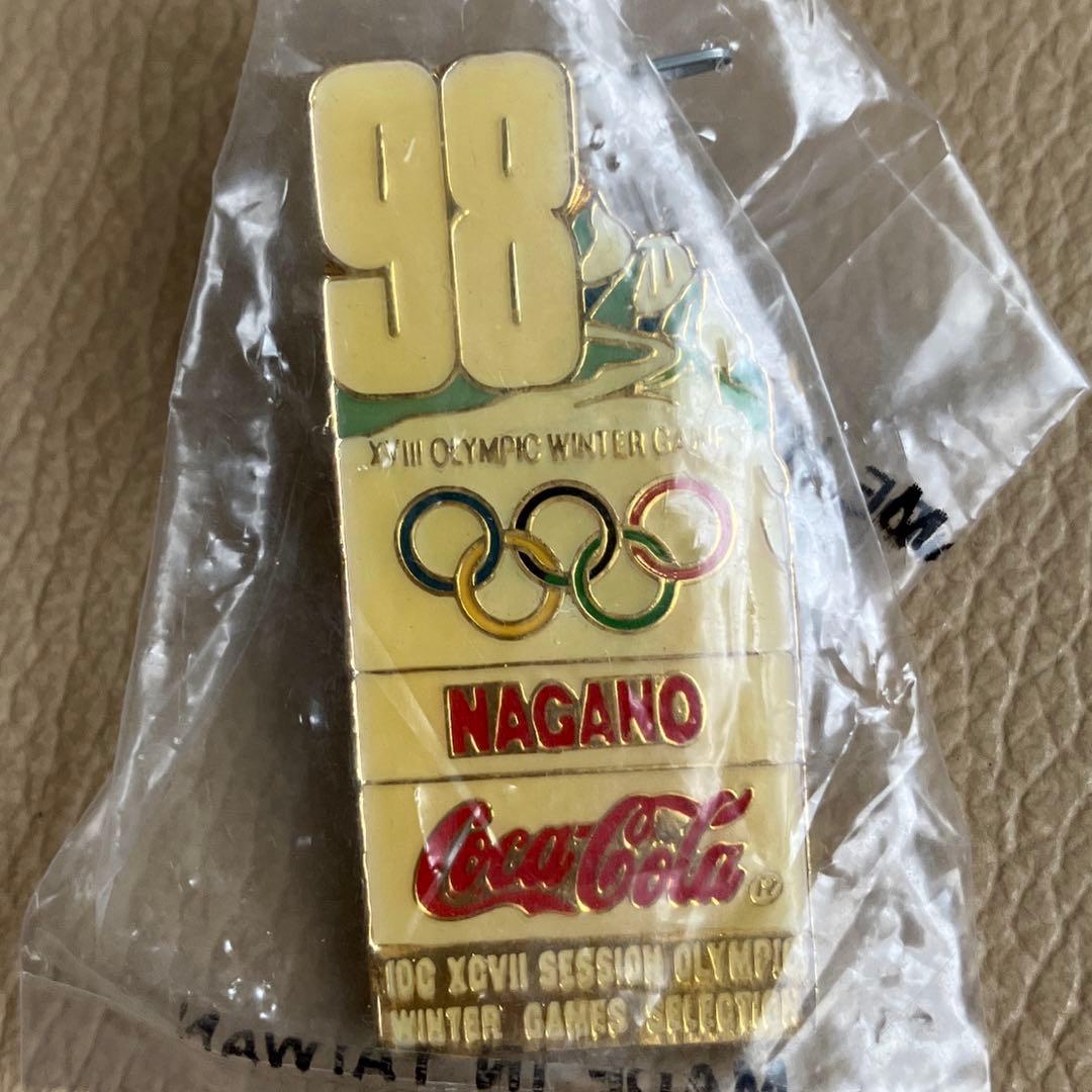 【未開封】1998年長野オリンピック冬季大会 コカコーラ ピンバッジ 5個セット