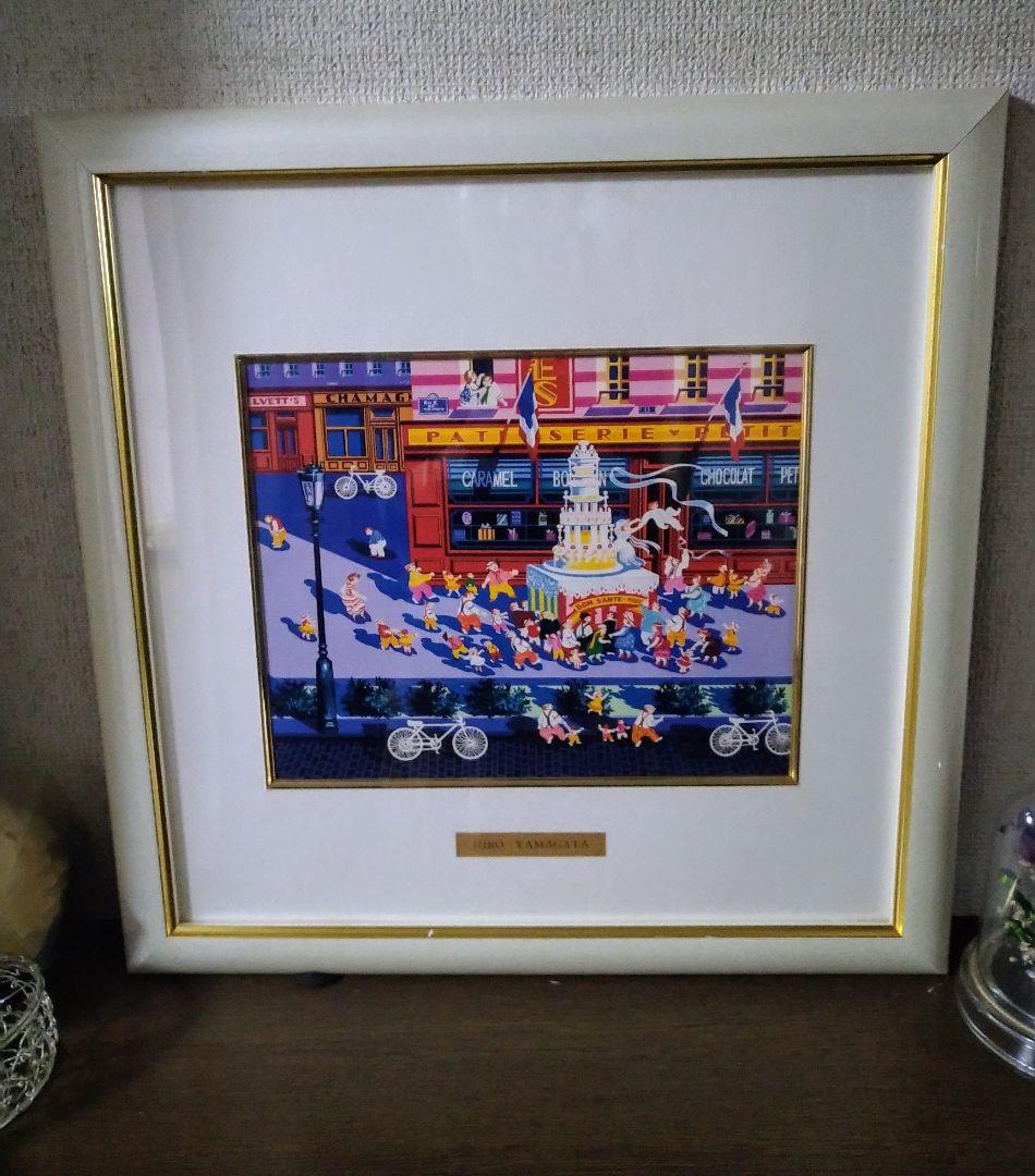 ヒロ　ヤマガタ・HIRO YAMAGATA　額絵　ウエディングケーキ