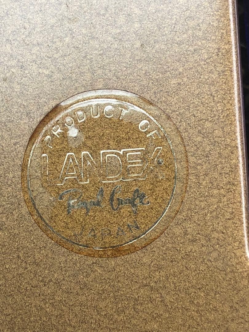 希少♦️LANDEX♦️国産♦️懐中時計型 ヴィンテージ時計♦️美品 いぶし金♦️電池式