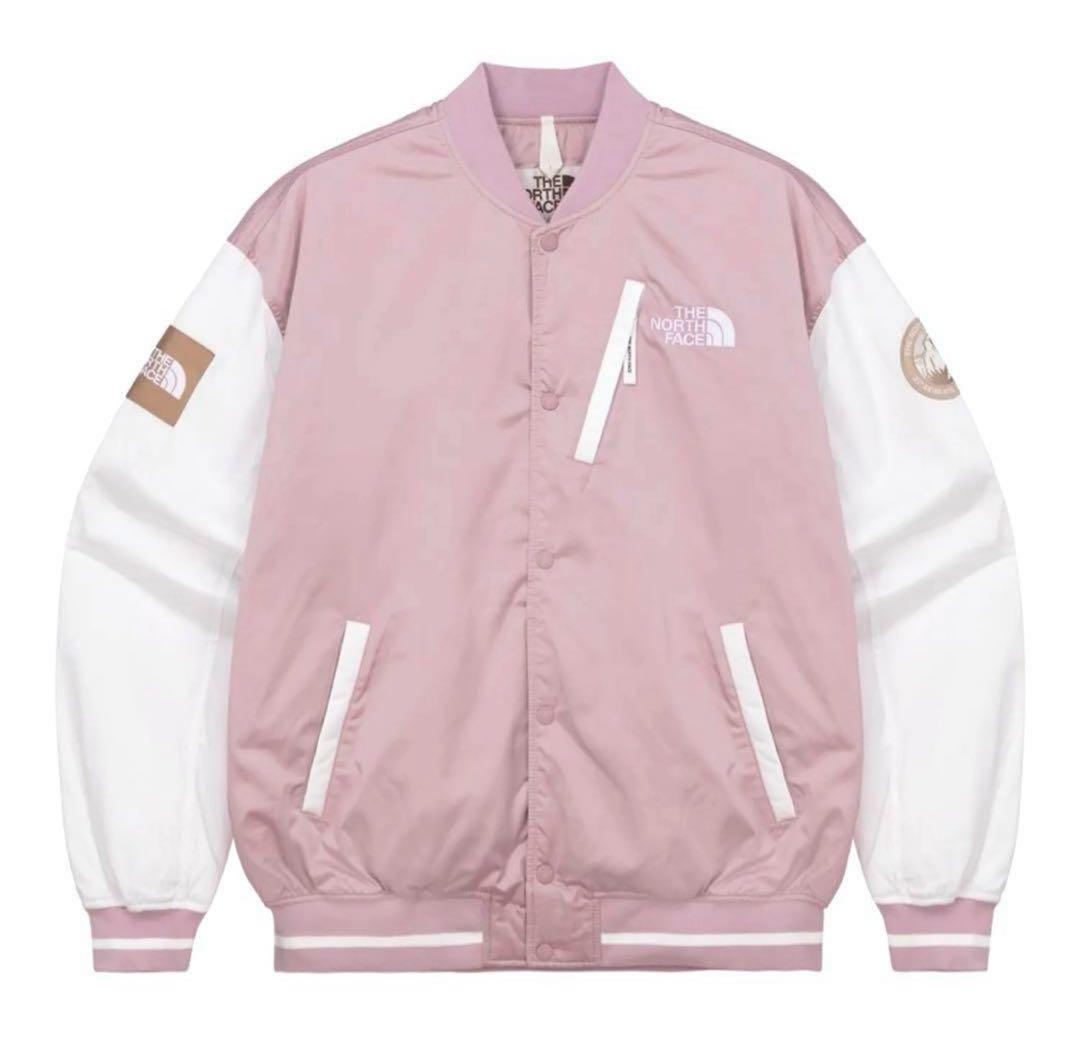 ノースフェイス　ロゴ刺繍 ワッペン スタジャン プレイヤーヴァーシティジャケット