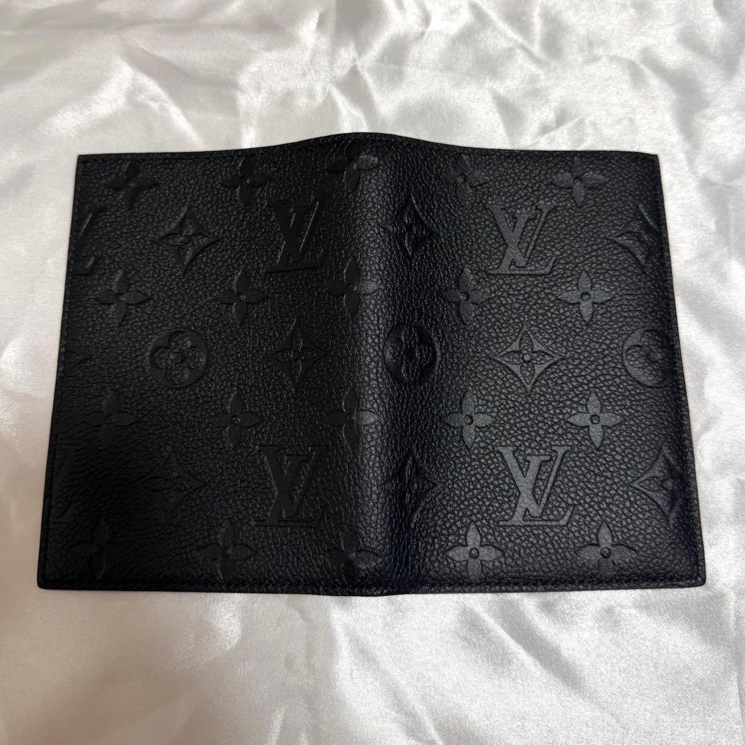 Louis Vuitton ルイヴィトン ブラックモノグラム パスポートケース