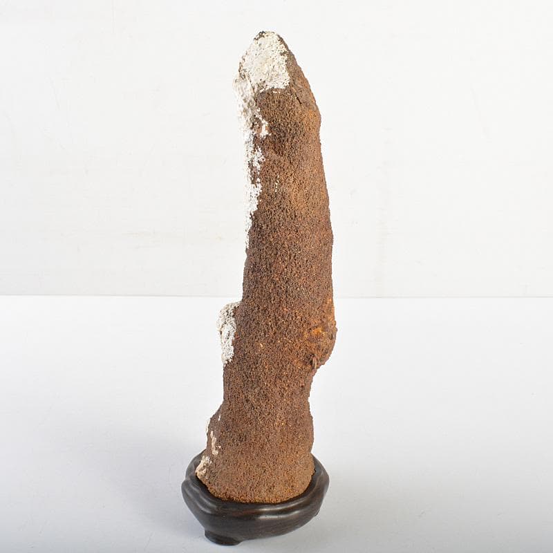 盆石　床飾　天然石　鑑賞石　置物　重さ約1514g　唐木台付　C　R7370