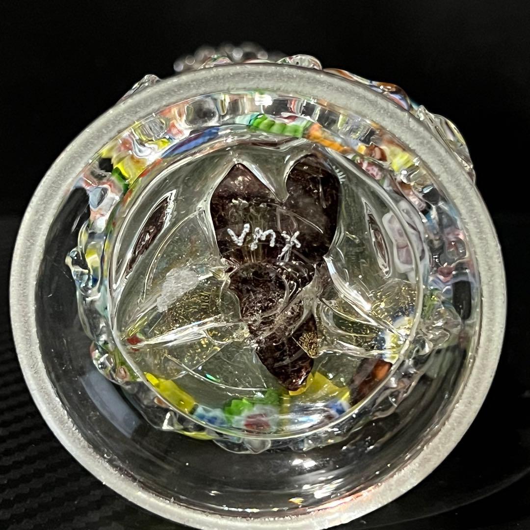 ベネチアンガラス ペア 人形 ミルフィオリ 貴族 ガラス工芸品 置物