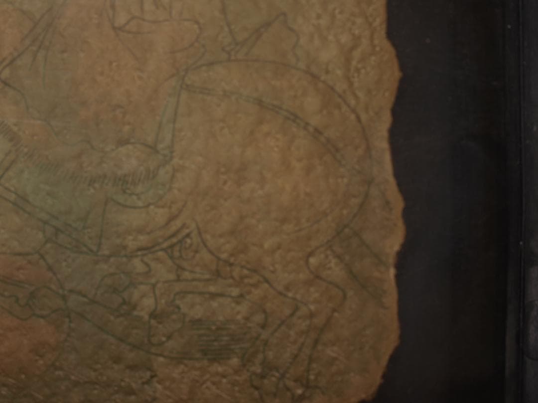 中国の壁画　戦時のもの　人物図　貴重品 古美術 AK1824A1-4