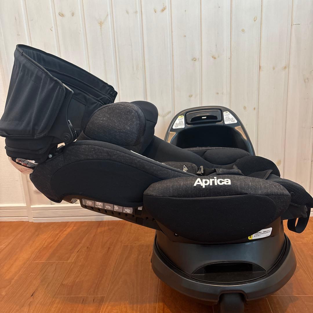 Aprica ピュアブラック チャイルドシート ISOFIX