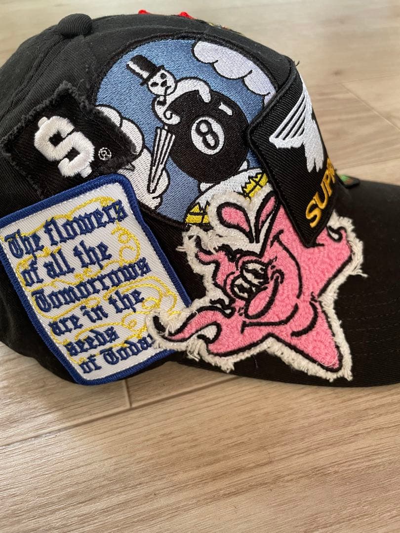 帽子 Supreme Patches 6-Panel \"Black\"