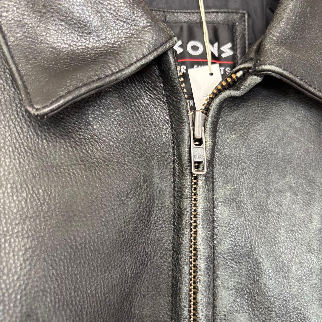 ウィルソンズ　レザージャケット　本革　トラッカー　アメリカ古着　L 2711