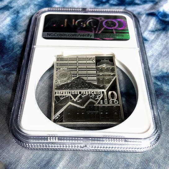 【希少】2020 フランス ゴッホ 記念 銀貨 PF70 UC COA付