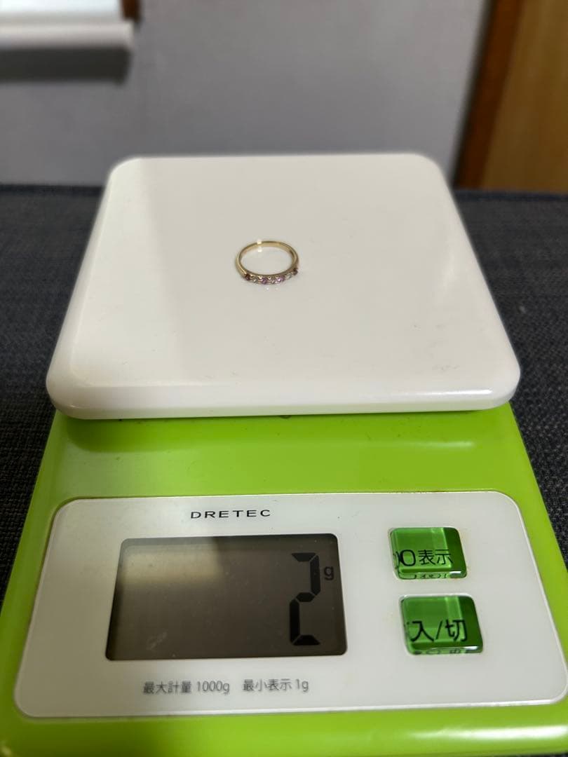 K10 マルチストーン　リング　6号