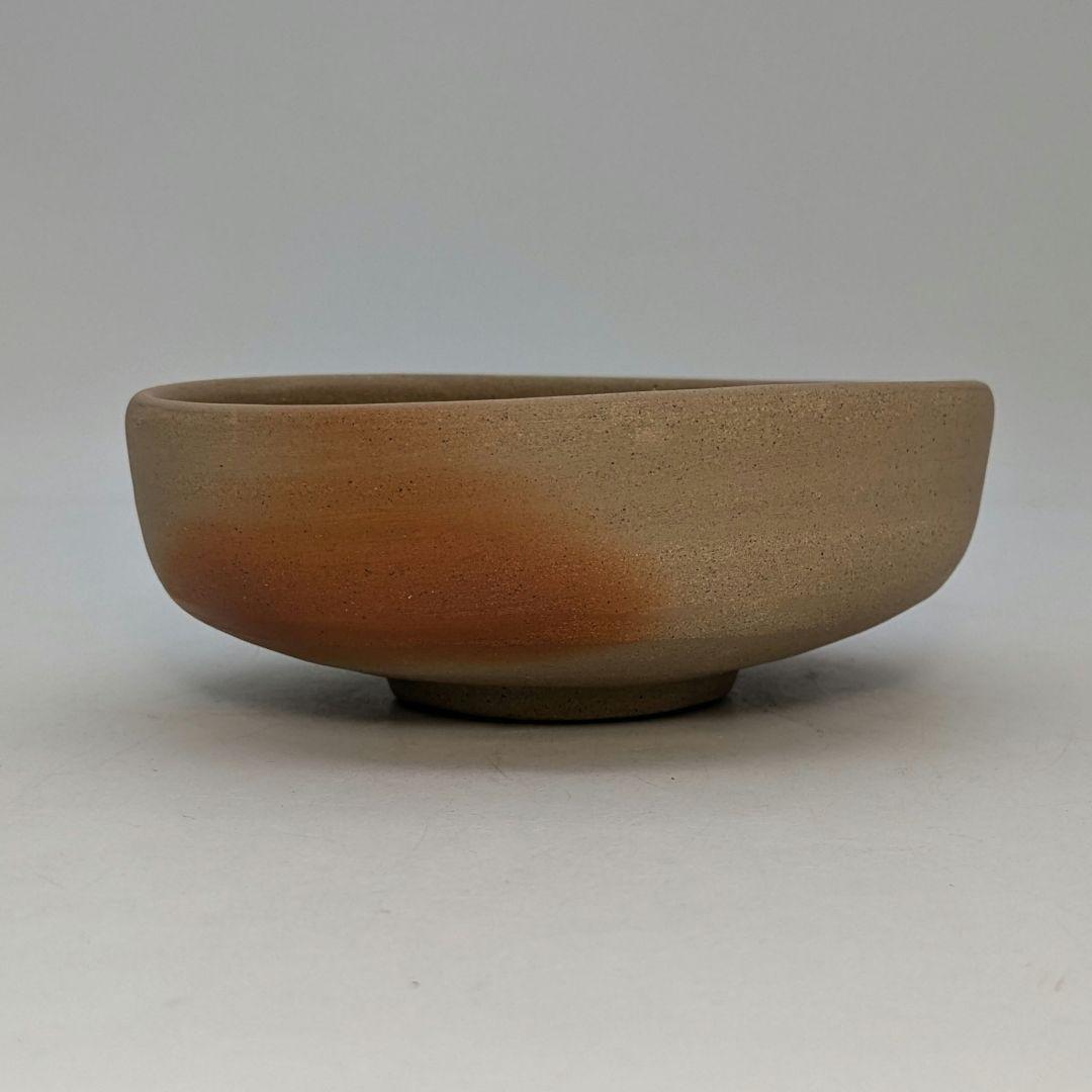 岡山県重要無形文化財 山本出 備前焼 緋襷馬盥茶盌 合箱 抹茶碗 抹茶茶碗 茶器