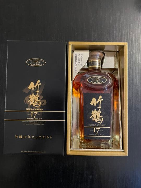 [即購入OK] 竹鶴　17年　ピュアモルト　角瓶　ウイスキー　旧ラベル