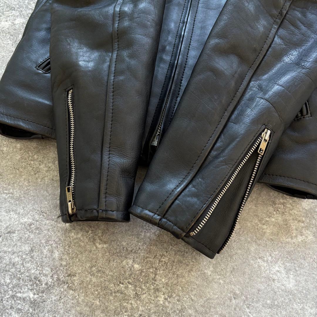 【AMERICAN NOSTALGIA】 シングルライダース レザージャケット