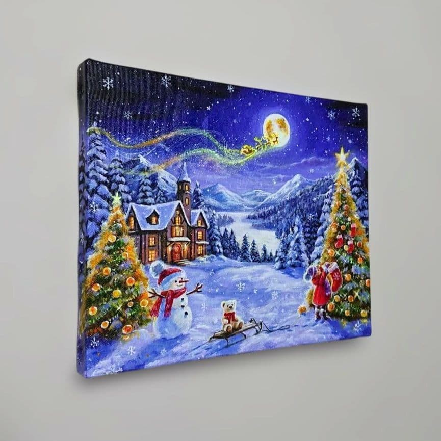 R*U様 【願いを込めて】アクリル画 F3 風景画 絵画