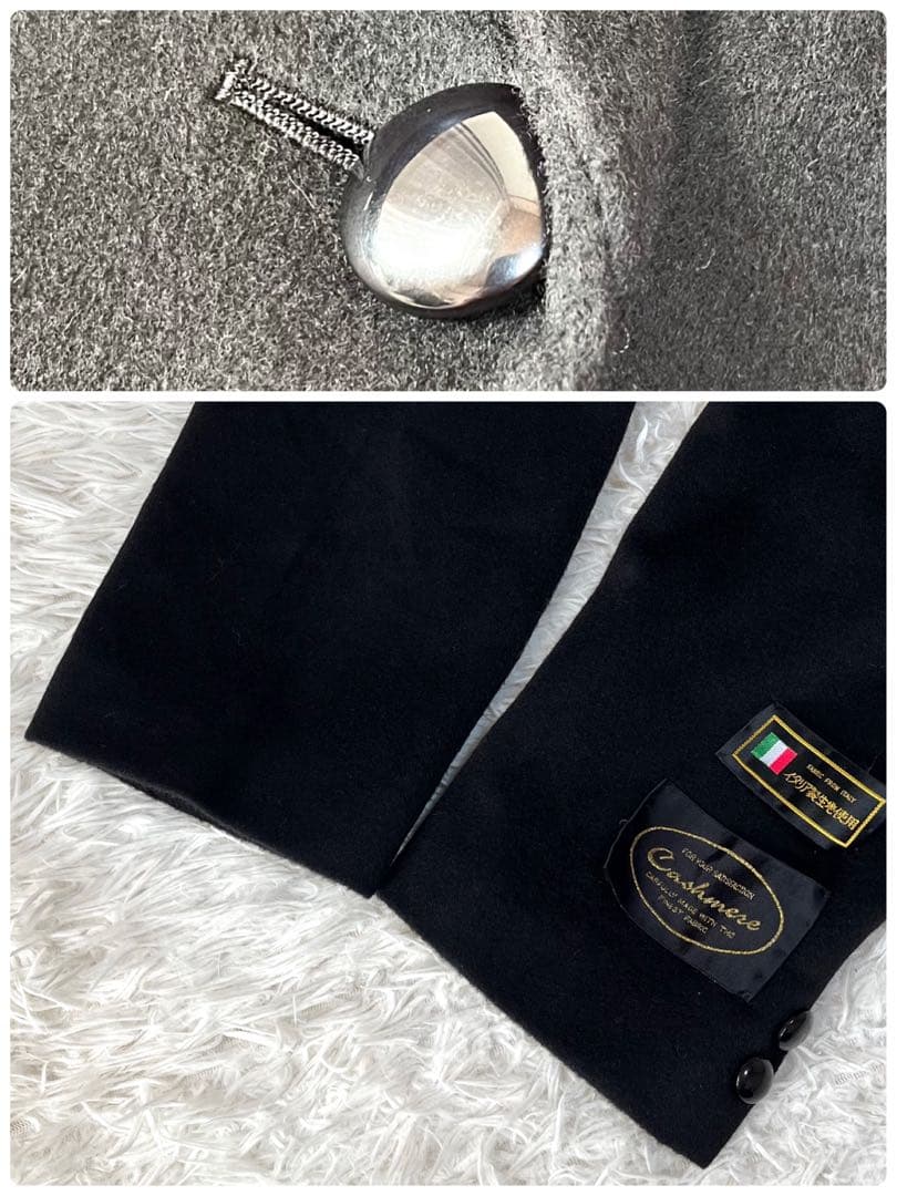 【新品未使用品】LAN.DEL CASENTINO カシミヤ　ダブルロングコート