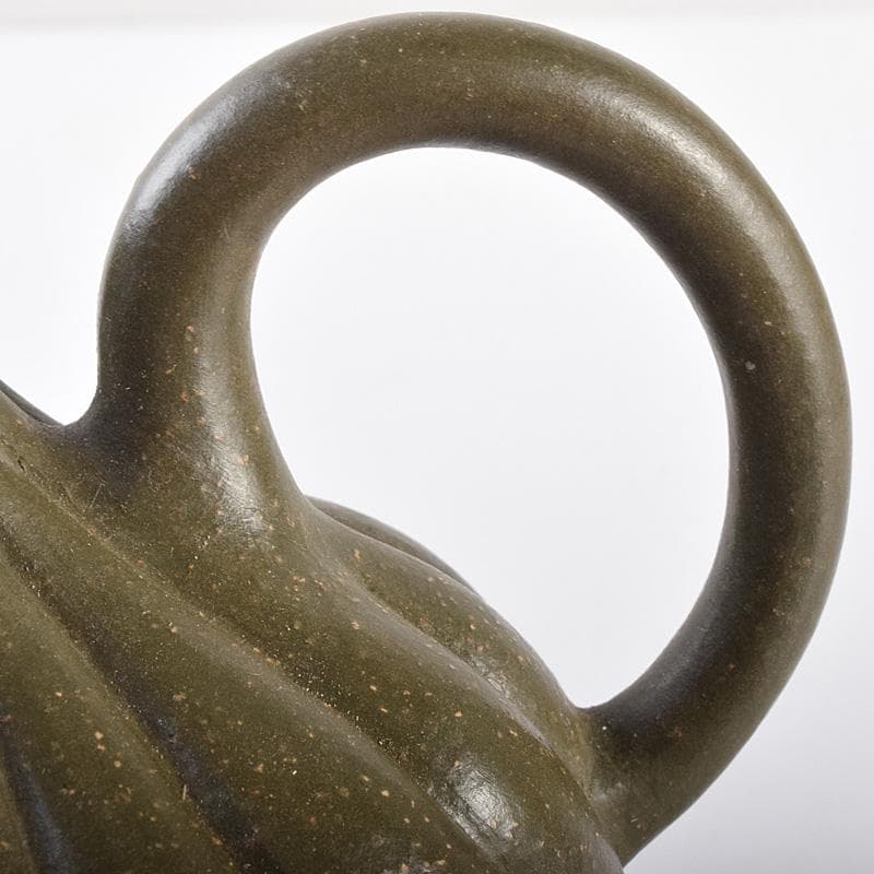 中国　顧景舟銘　紫砂　緑泥　急須　茶壷　合わせ箱　M　R7623