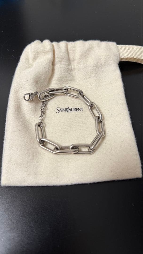 SAINT LAURENT チェーンブレスレット 保存袋付き