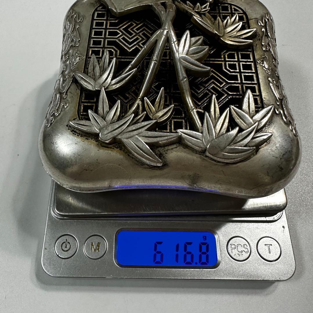 硯　竹　旧蔵　金属彫刻