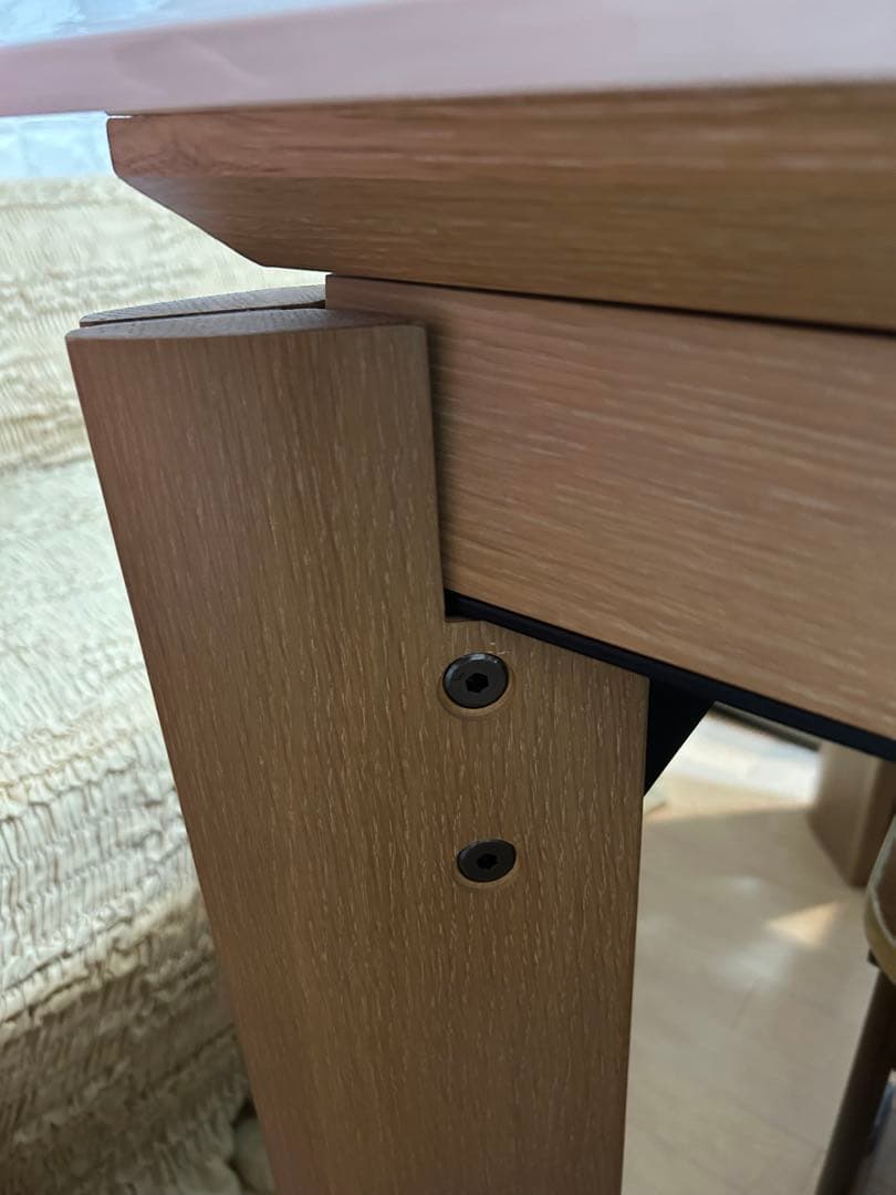 【なっち様⭐︎専用】シギヤマ家具⭐︎高級⭐︎伸長テーブル 白木目 北欧