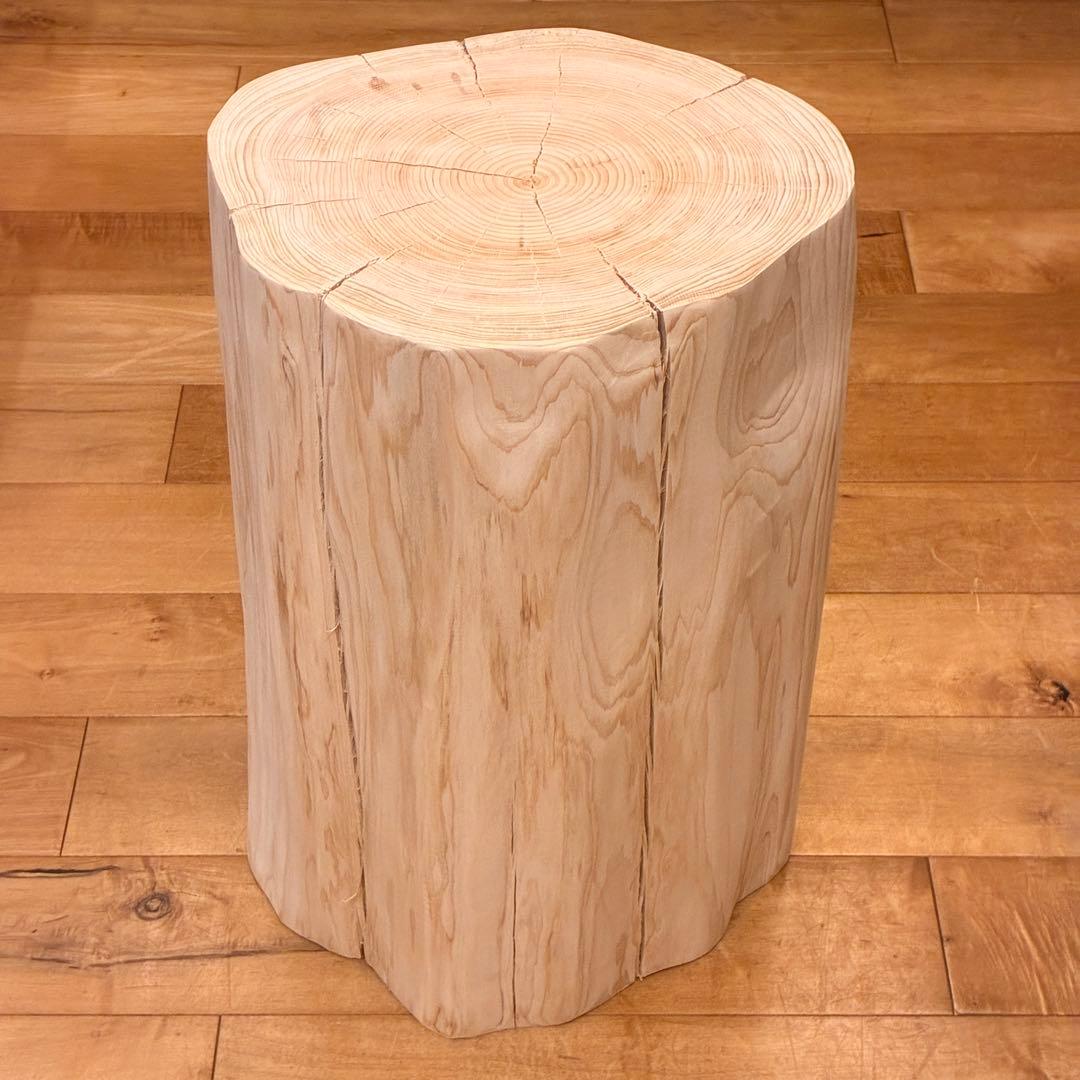 檜　丸太　椅子　スツール　No.1435