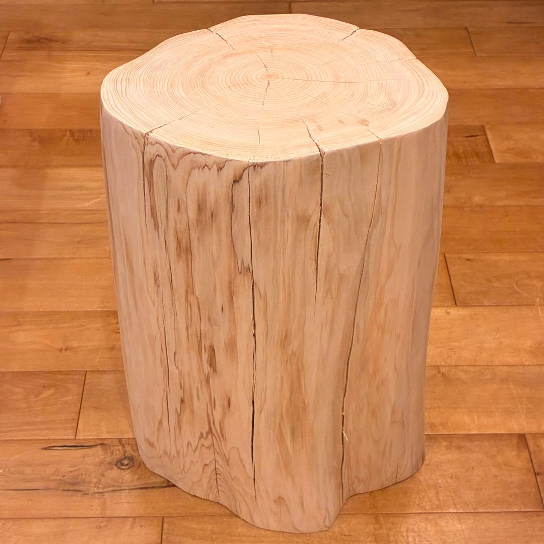 檜　丸太　椅子　スツール　No.1435