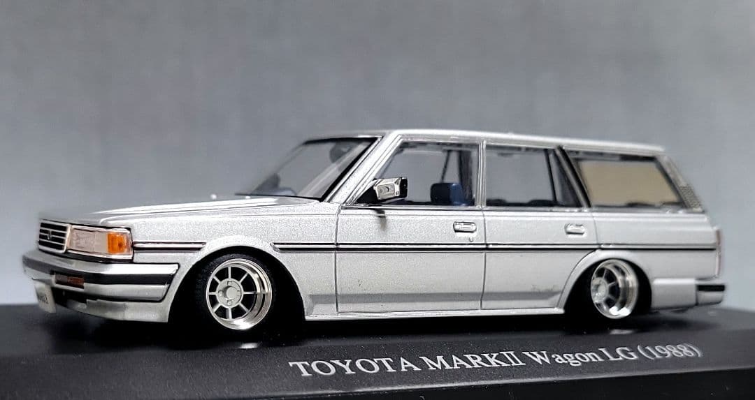 1/43　GX70　マークⅡワゴン改　ハヤシストリート　アルミ製深リム　DISM