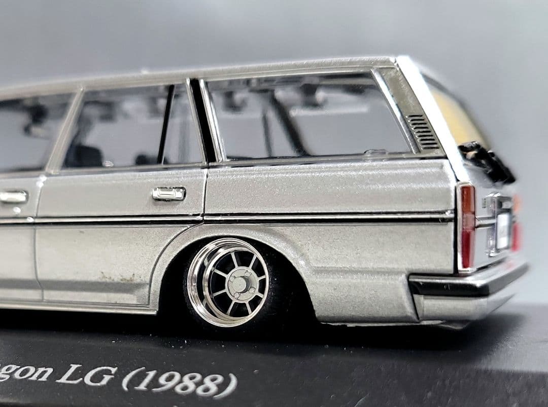 1/43　GX70　マークⅡワゴン改　ハヤシストリート　アルミ製深リム　DISM