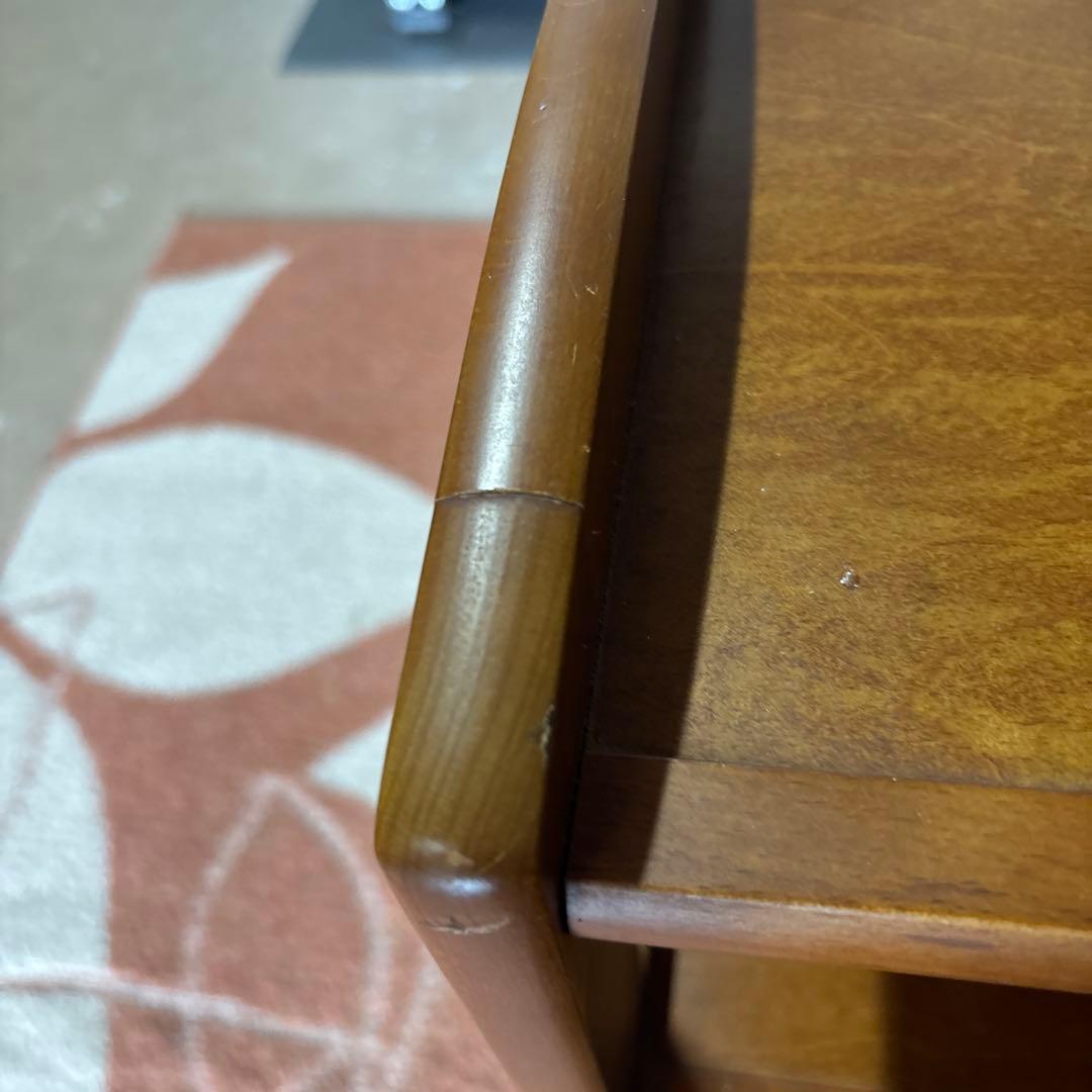 カリモク　電話台　FAX台　キャビネット　昭和レトロ