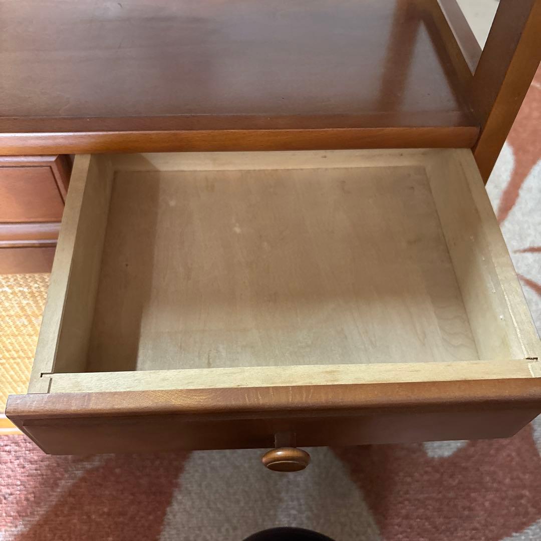 カリモク　電話台　FAX台　キャビネット　昭和レトロ