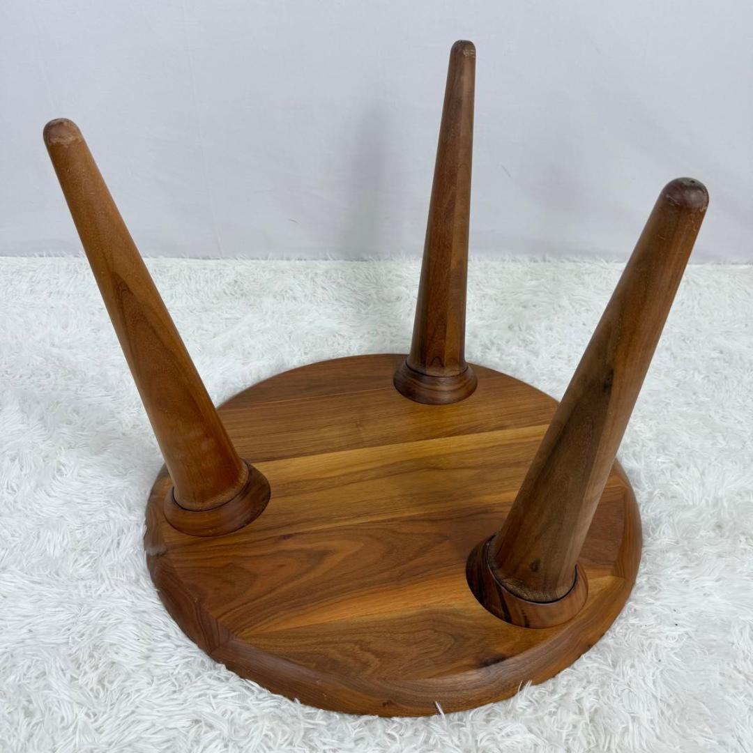 【北欧風】サイドテーブル　ナチュラル　ブラウン　オーク材　814-15