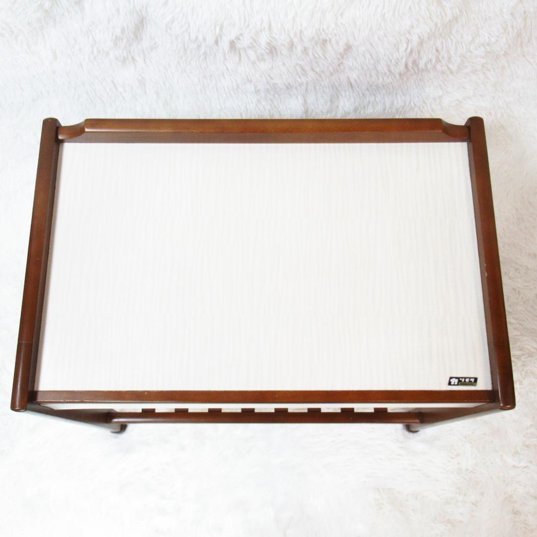 カリモク サイドテーブル コーヒーテーブル 昭和後期 引き出し付き レトロ