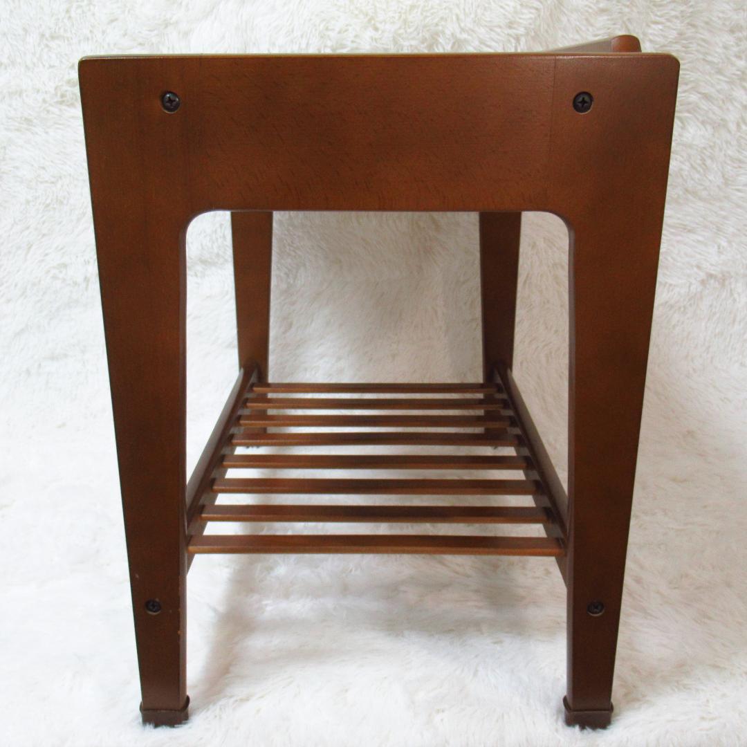 カリモク サイドテーブル コーヒーテーブル 昭和後期 引き出し付き レトロ