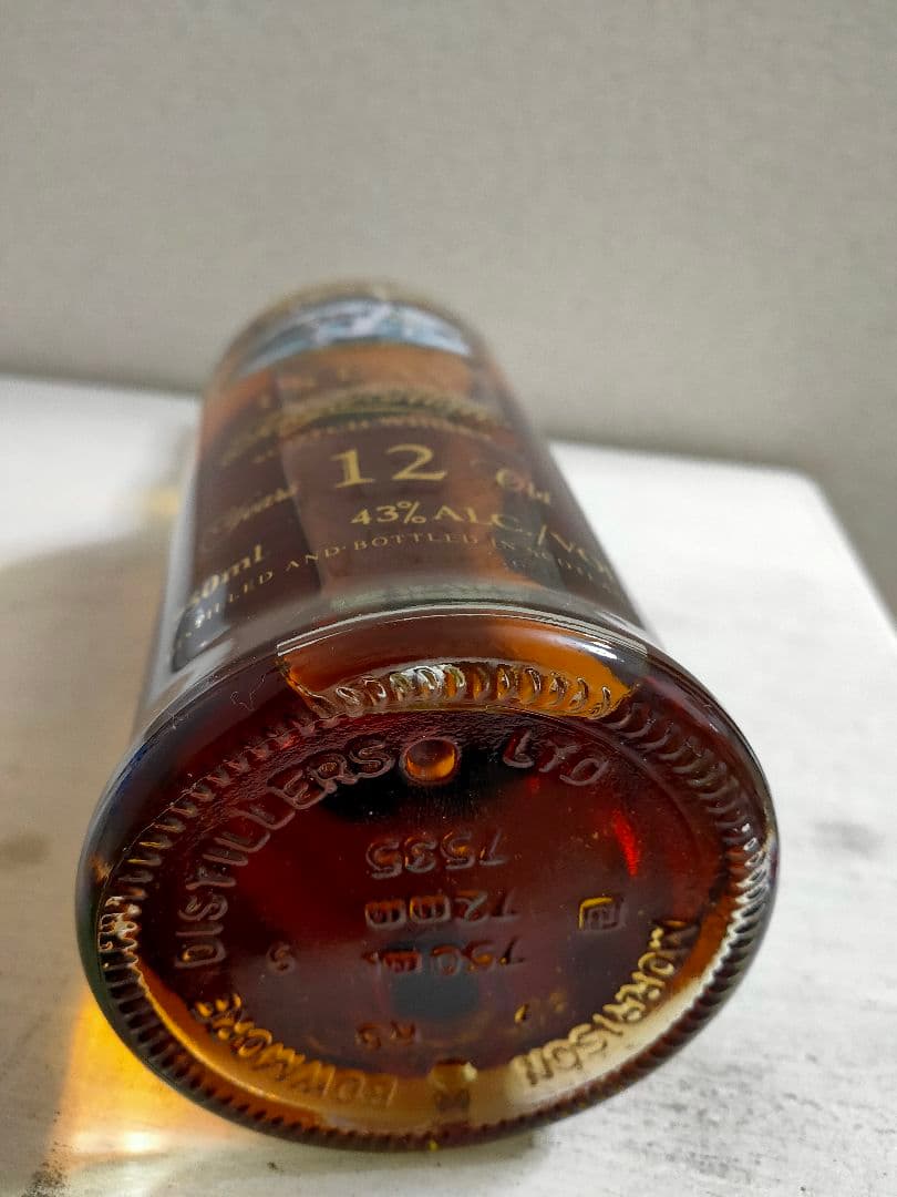 BOWMORE ボウモア 12年 カモメラベル ウィスキー グラス付 古酒