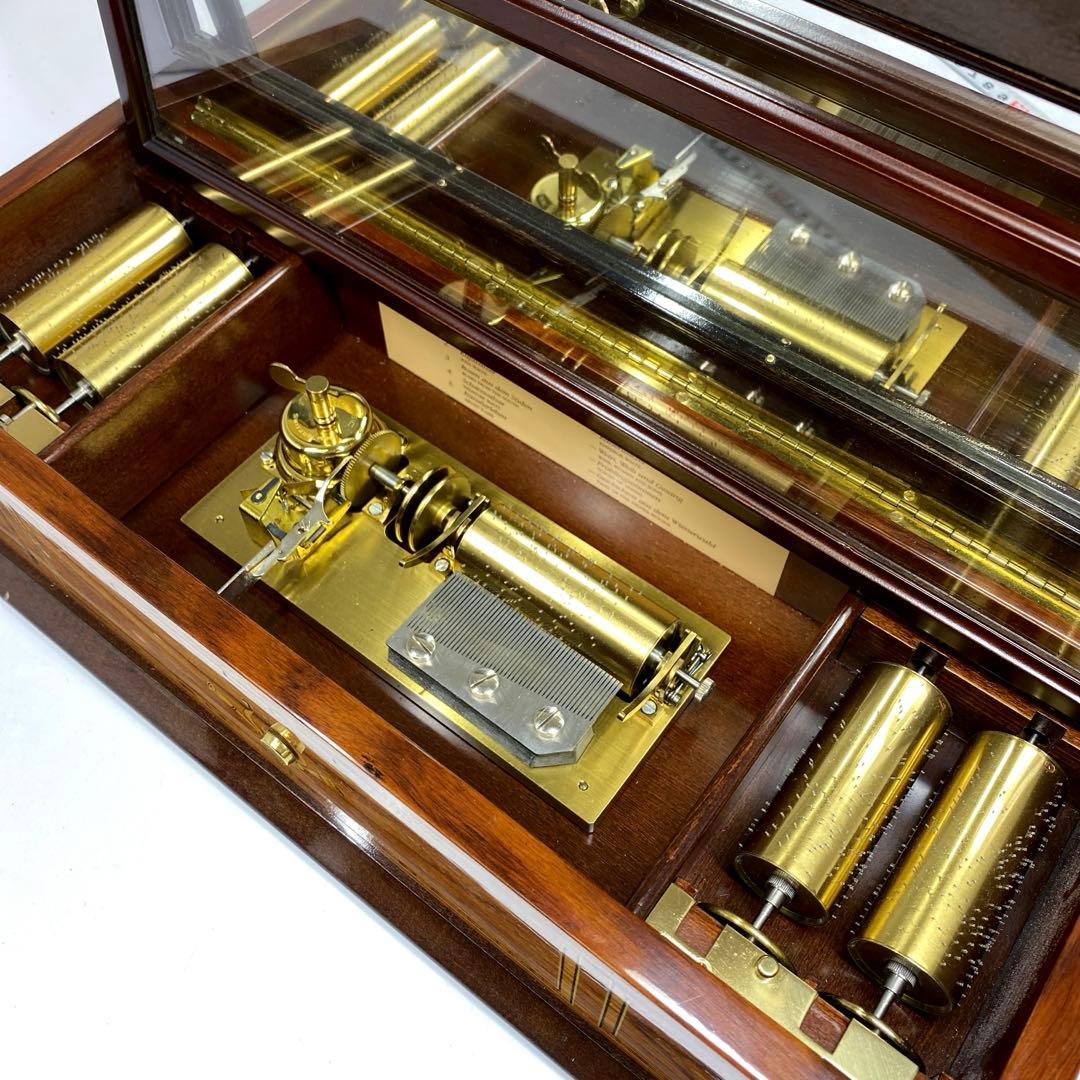 稼働品リュージュ50弁5曲替シリンダー式オルゴール替4点　東Y7-0217☆1F