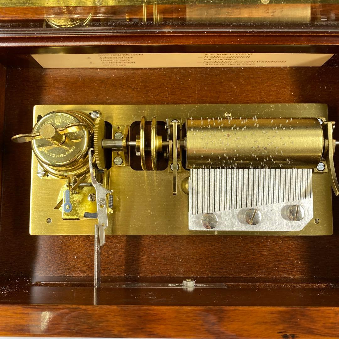 稼働品リュージュ50弁5曲替シリンダー式オルゴール替4点　東Y7-0217☆1F