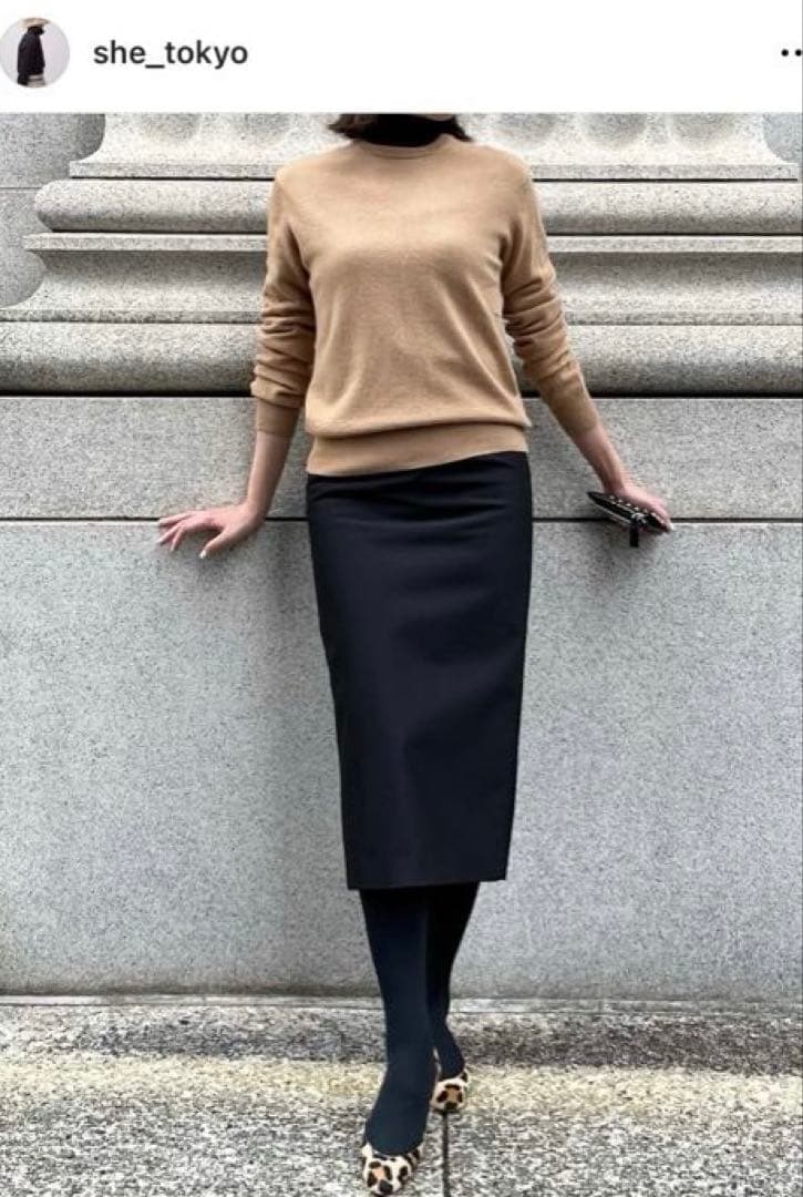 【新品】SHE tokyo タイトスカート　黒　36