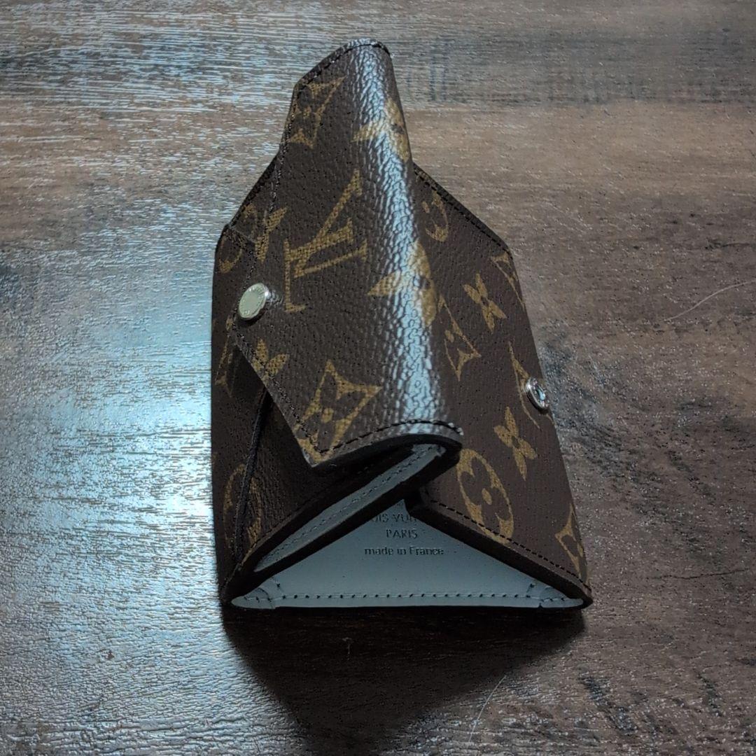 ルイヴィトン ポルトフォイユセレスト モノグラム 三つ折り財布 希少カラーブルー