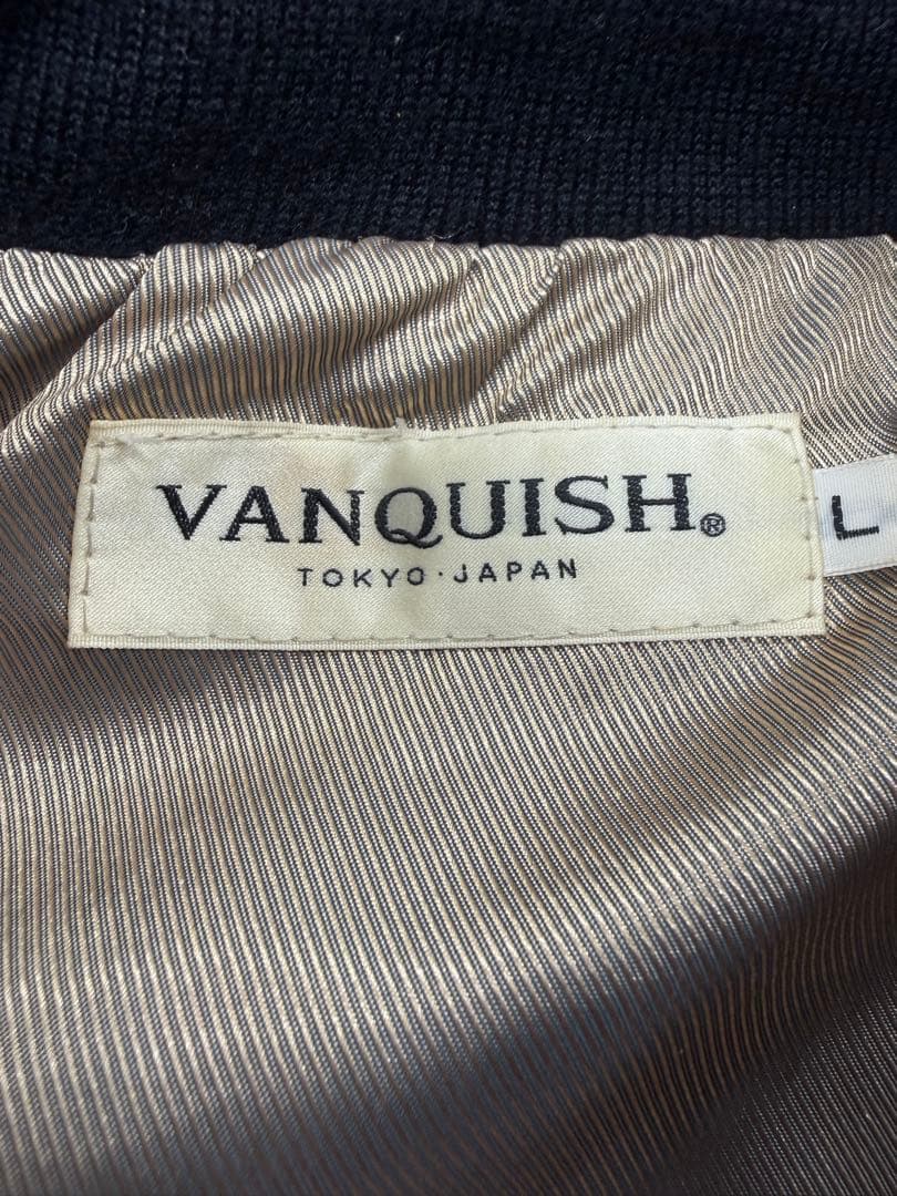 希少 ヴァンキッシュ【Ｌ】羊革 キルティングレザージャケット 黒 ☆美品☆